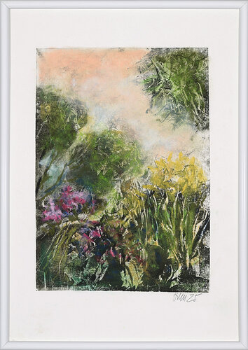 grafika Ranní zahrada autor Jan Holec